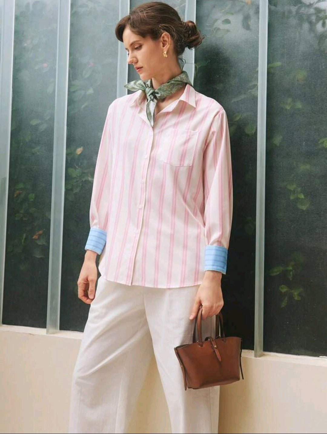 Camisa con Estampado de Rayas 73730-E102