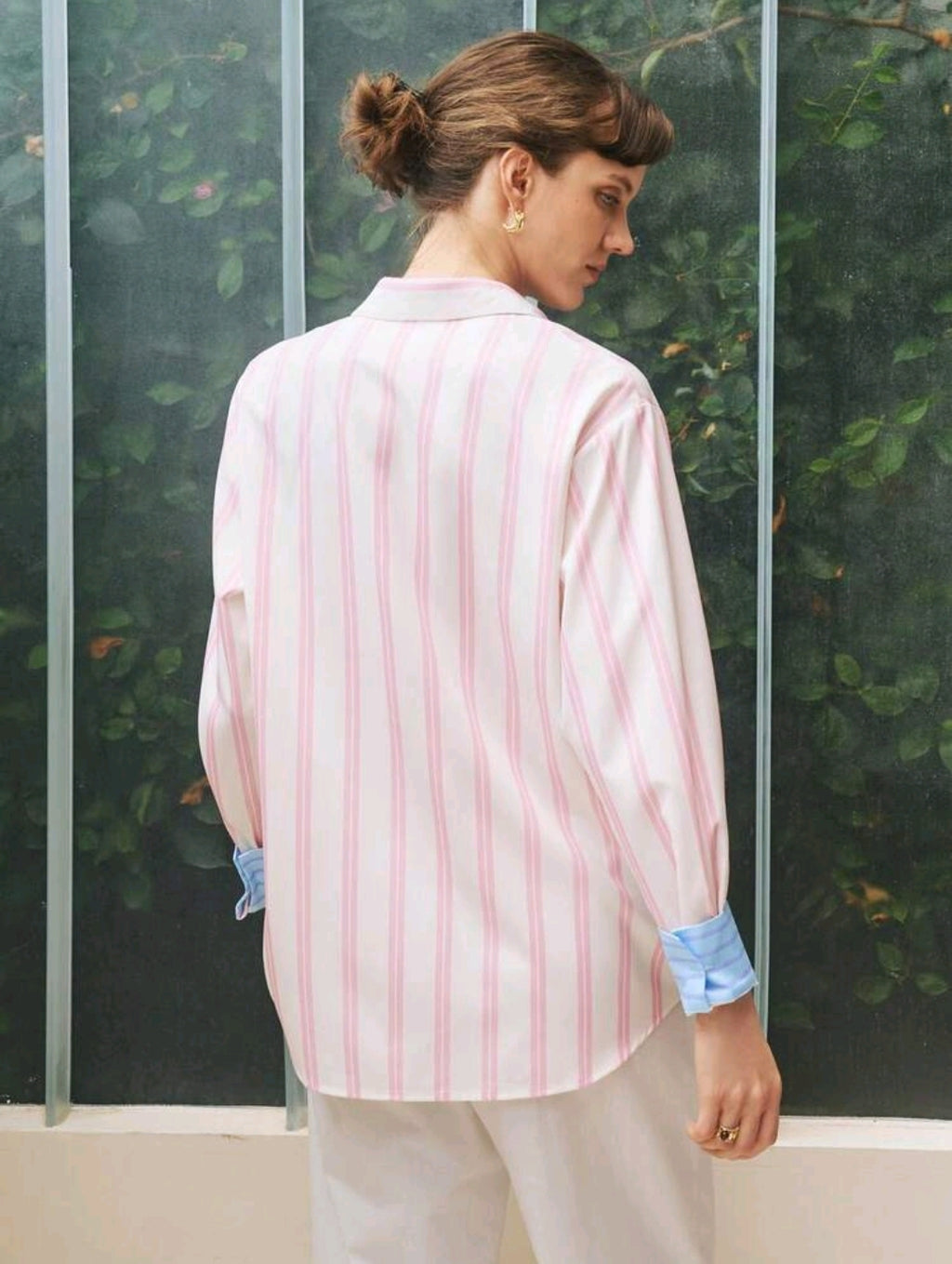 Camisa con Estampado de Rayas 73730-E102